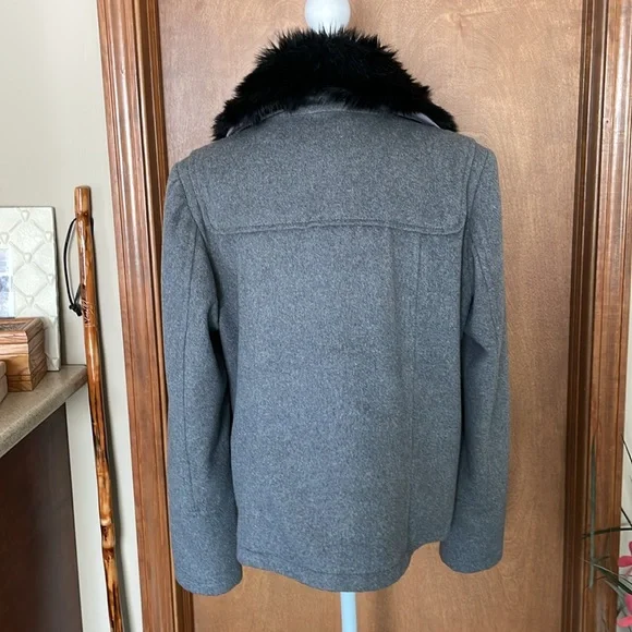 Cozy Gray Wool Jacket by Express - Picture 12 of 17